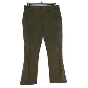 Laurie Felt Power Silky Denim Embroidered Boot Cut Jeans Women's Medium Stretch